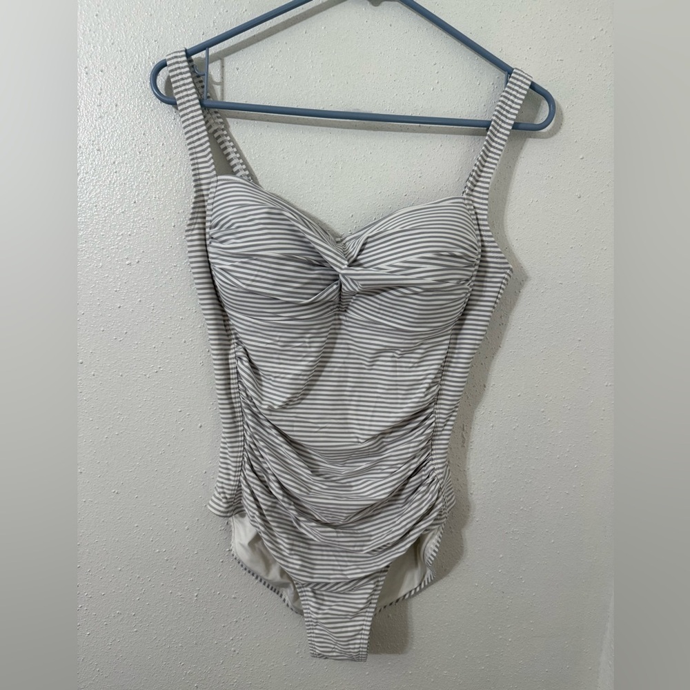 Nip Tuck Striped One-Piece Swimsuit